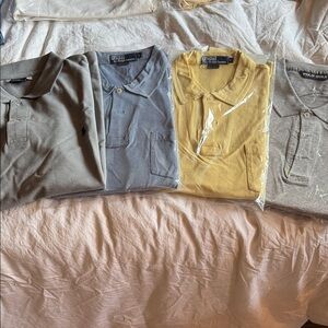 Polo by Ralph Lauren Men's Shirt Trio - Gray, Blue, Yellow